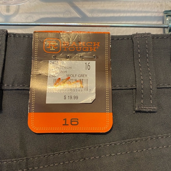 Ranch Tough Womens 16 Shorts size RT Cargo FLEX Wolf Grey NWT - Picture 5 of 12